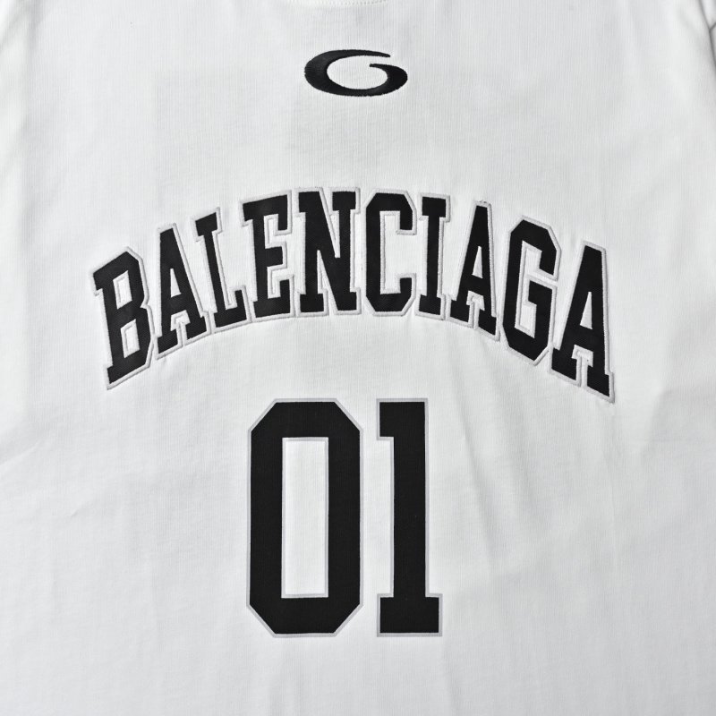 Balenciaga 01 Logo White T-Shirt view