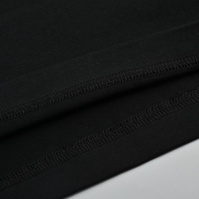 Burberry Black Short Sleeve T-Shirt with Embroidered Plaid Logo view