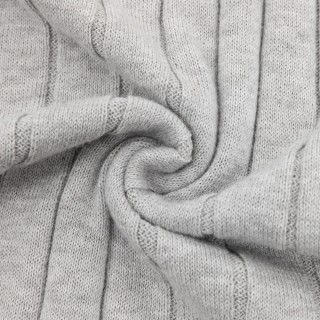 Loro Piana LP Ribbed Crew Neck Short Sleeve Knit - Light Grey view 9