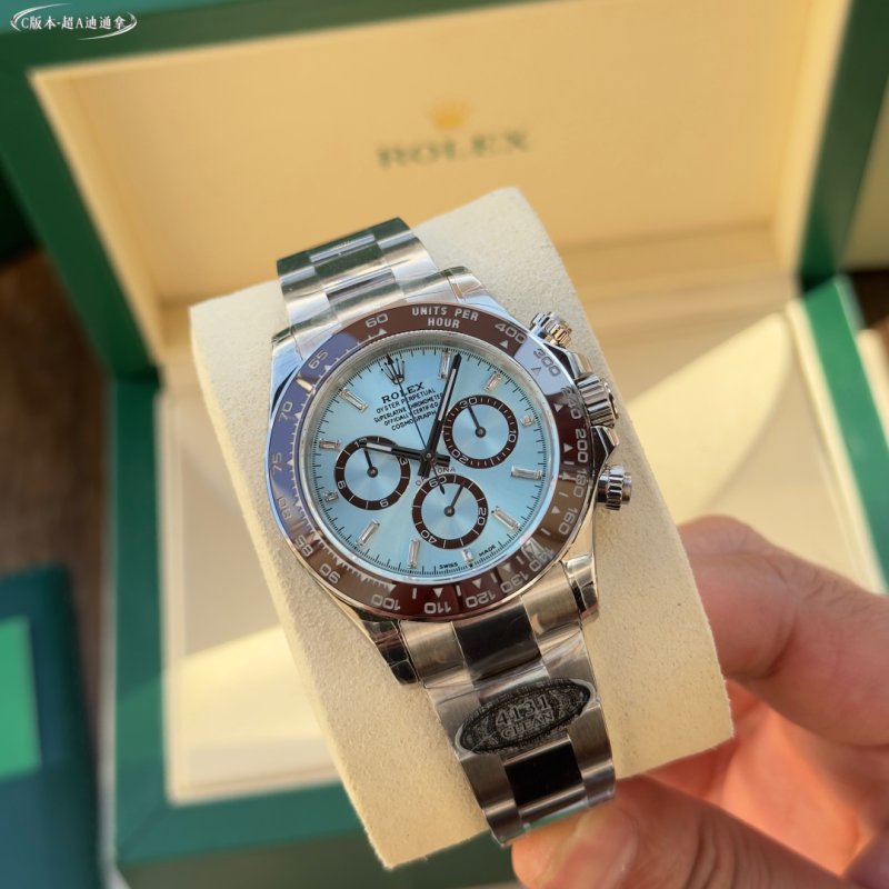 Rolex Daytona Ice Blue Chronograph Steel Watch view