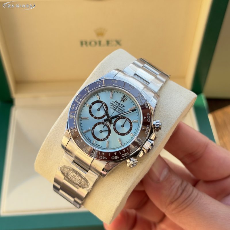 Rolex Daytona Ice Blue Chronograph Steel Watch view