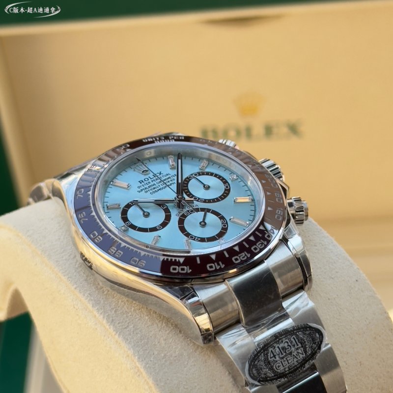 Rolex Daytona Ice Blue Chronograph Steel Watch view