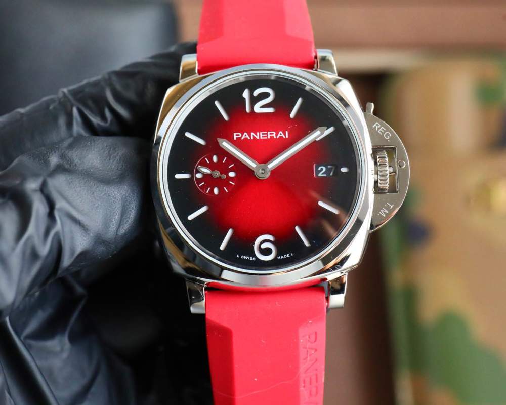 Panerai Luminor Due 42mm Red Dial Automatic Watch