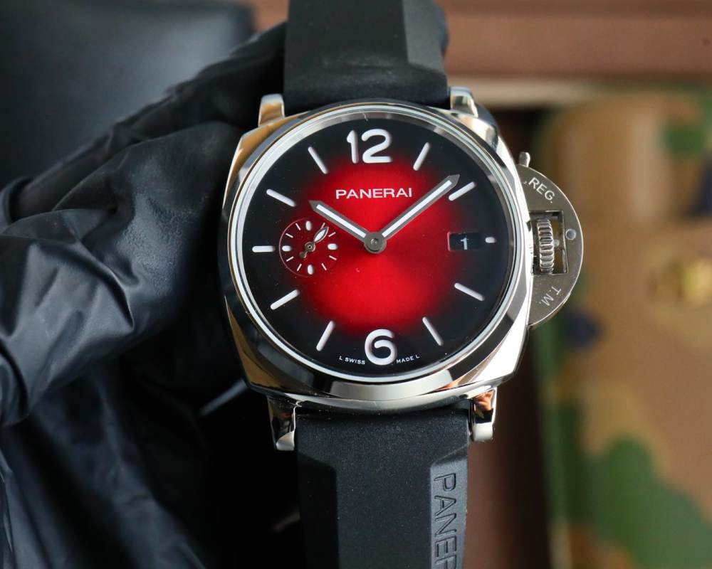 Panerai Luminor Due 42mm Red Dial Automatic Watch view