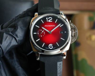 Panerai Luminor Due 42mm Red Dial Automatic Watch view 2