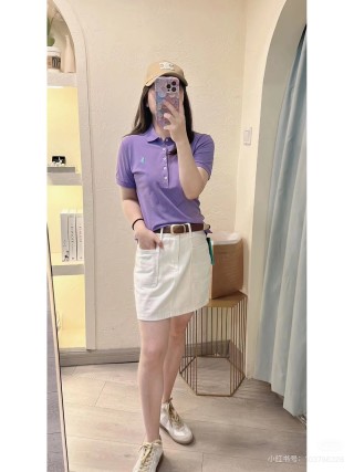 Ralph Lauren Purple Polo Shirt Women view 2