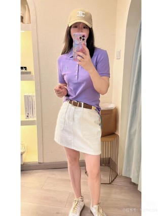 Ralph Lauren Purple Polo Shirt Women view 3