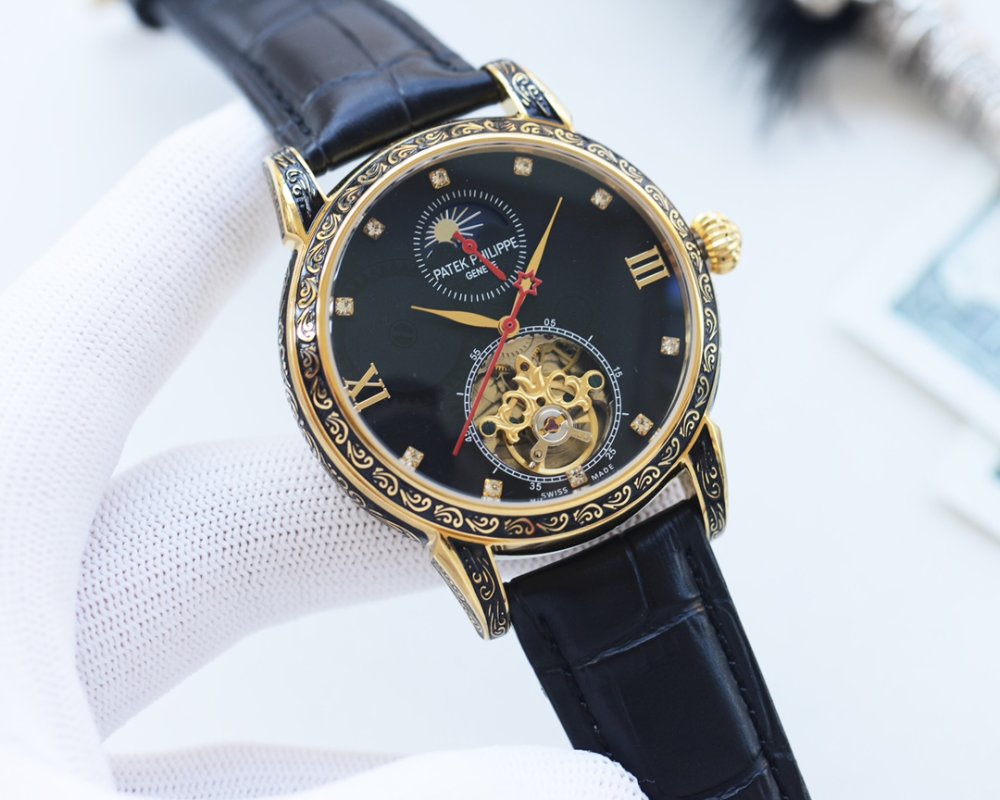 Patek Philippe Skeleton Automatic Black Dial Men's Watch 42mm view