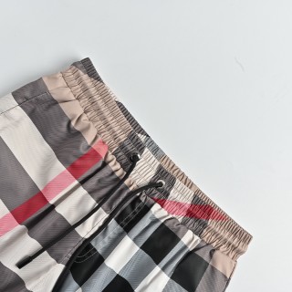 Burberry Check Shorts Black White Red view 6