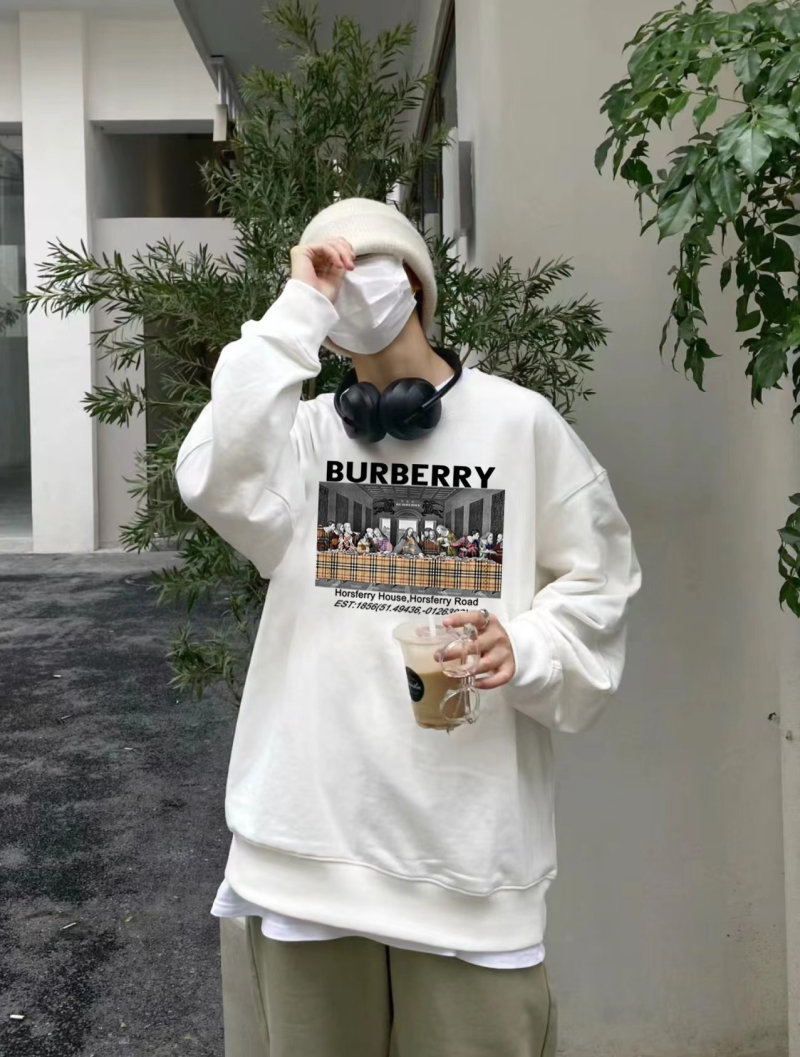 Burberry Horseferry House Cream Sweatshirt view