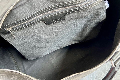 Louis Vuitton Keepall 45 Monogram Canvas Travel Bag Black view 9
