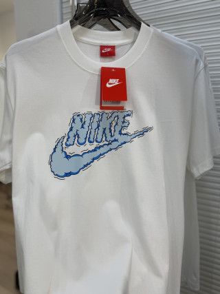 Nike Classic Logo White T-Shirt Red Print view 9