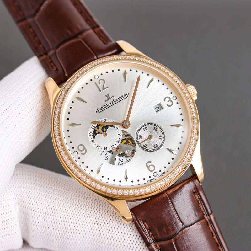 Jaeger-LeCoultre Master Moonphase Rose Gold Watch 41mm