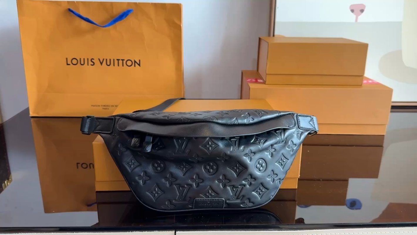 Louis Vuitton Black Monogram Puffy Waist Bag