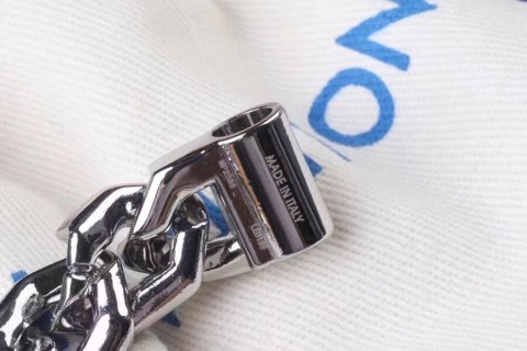 Louis Vuitton LV Blue Enamel Chain Link Bracelet view 8