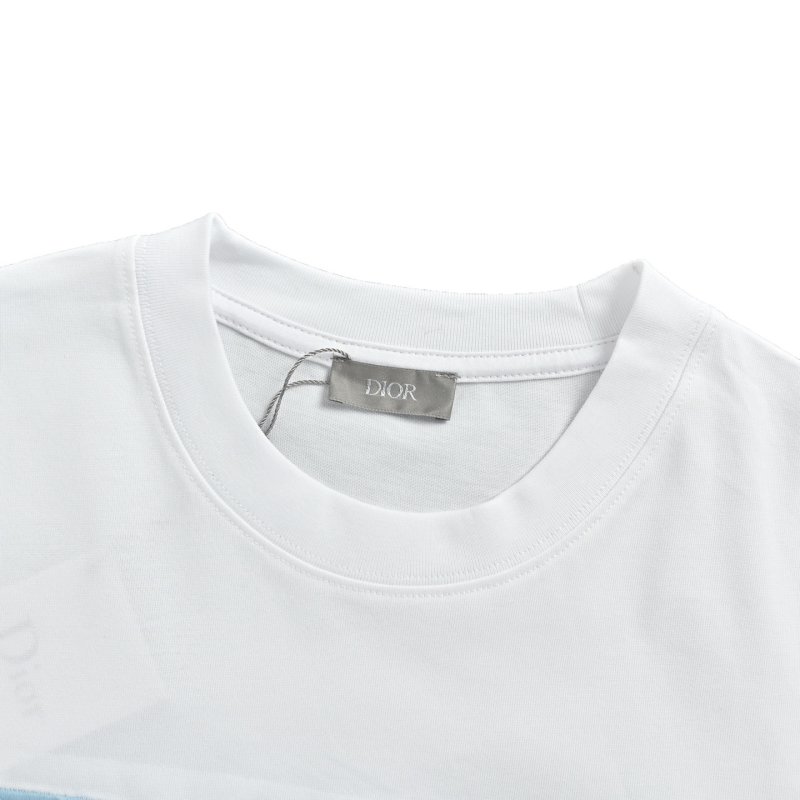 Dior White Logo Short Sleeve T-Shirt view