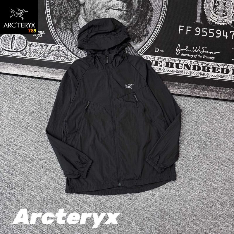 Arc'teryx Lightweight Hooded Sun Protection Jacket - Cream view