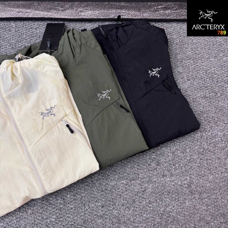 Arc'teryx Lightweight Hooded Sun Protection Jacket - Cream view
