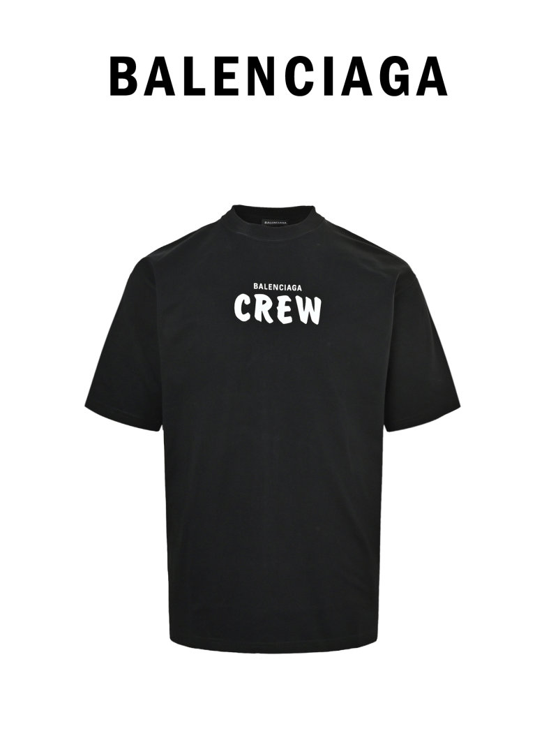 Balenciaga Crew Black T-Shirt view