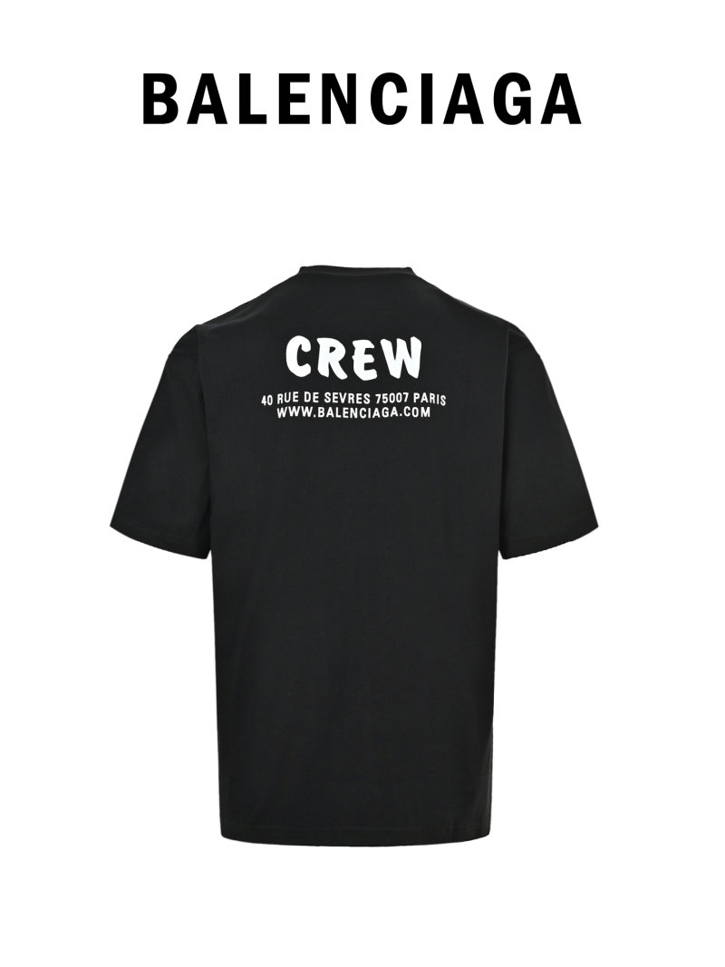 Balenciaga Crew Black T-Shirt view