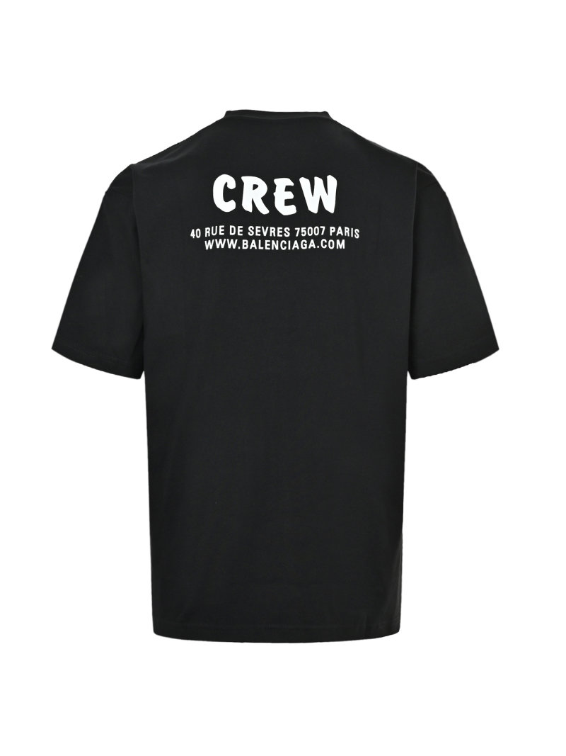 Balenciaga Crew Black T-Shirt view