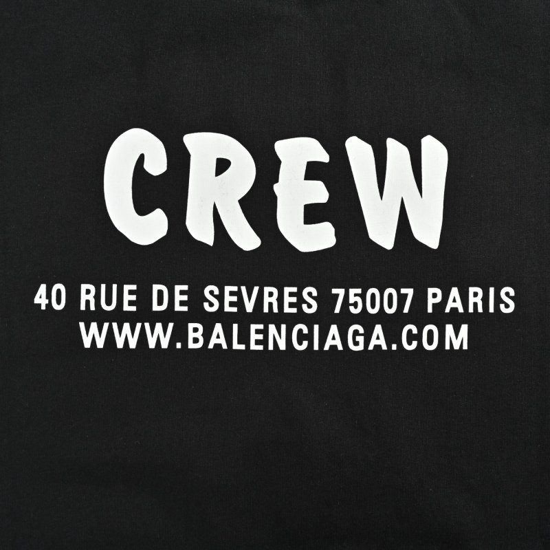 Balenciaga Crew Black T-Shirt view