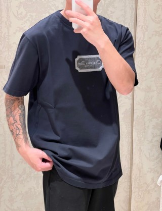 Chrome Hearts Navy Short Sleeve T-Shirt