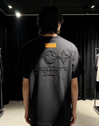 Stone Island Black Graphic Print T-Shirt view 3