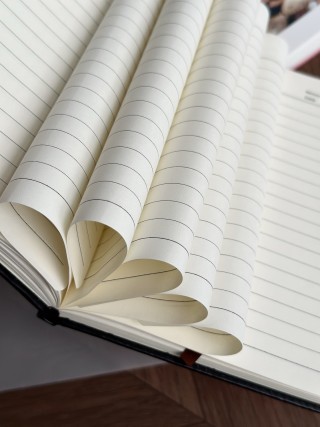 Versace Medusa Gold Foil Black Leather Notebook view 7