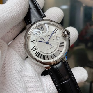 Cartier Ballon Bleu 42mm Automatic Watch Silver