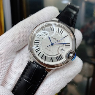 Cartier Ballon Bleu 42mm Automatic Watch Silver view 2