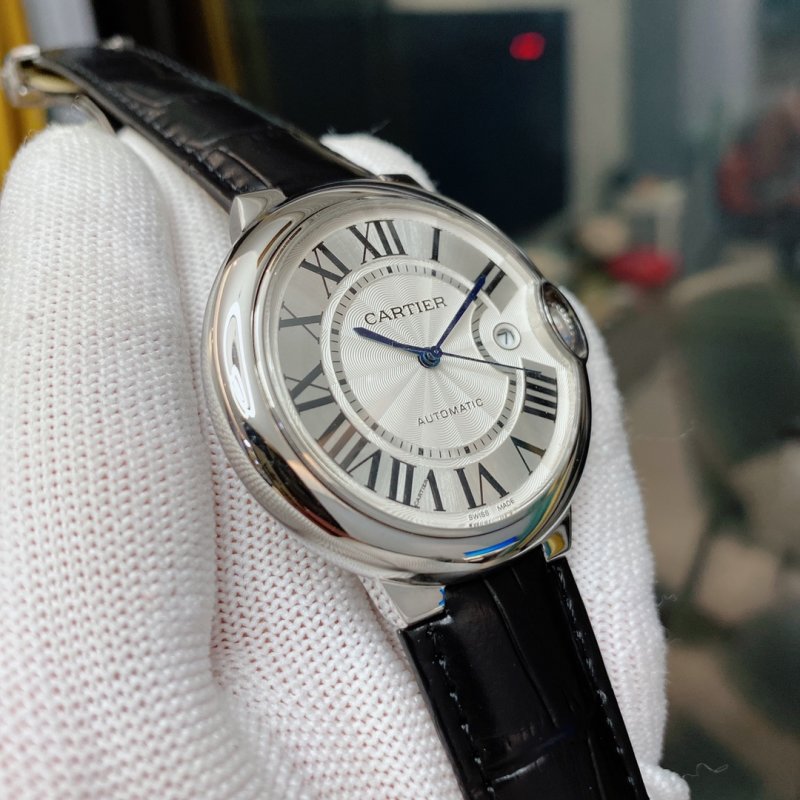 Cartier Ballon Bleu 42mm Automatic Watch Silver view