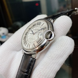 Cartier Ballon Bleu 42mm Automatic Watch Silver view 4