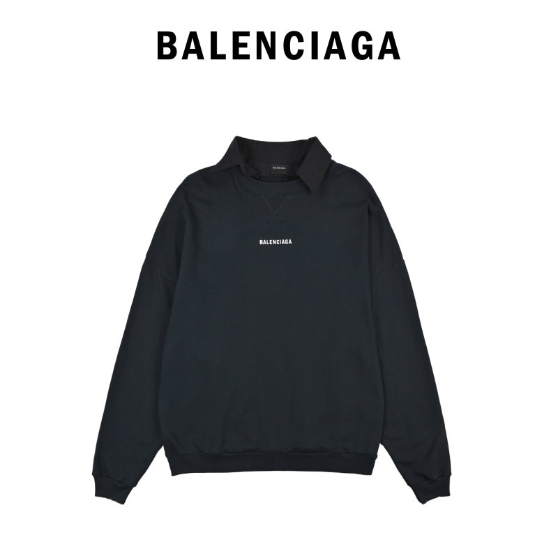 Balenciaga Black Logo Hoodie view