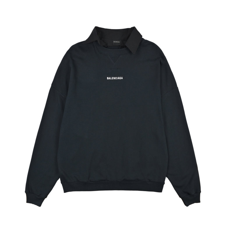 Balenciaga Black Logo Hoodie view