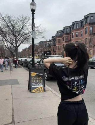 Black Graphic Print Short Sleeve T-Shirt view 5
