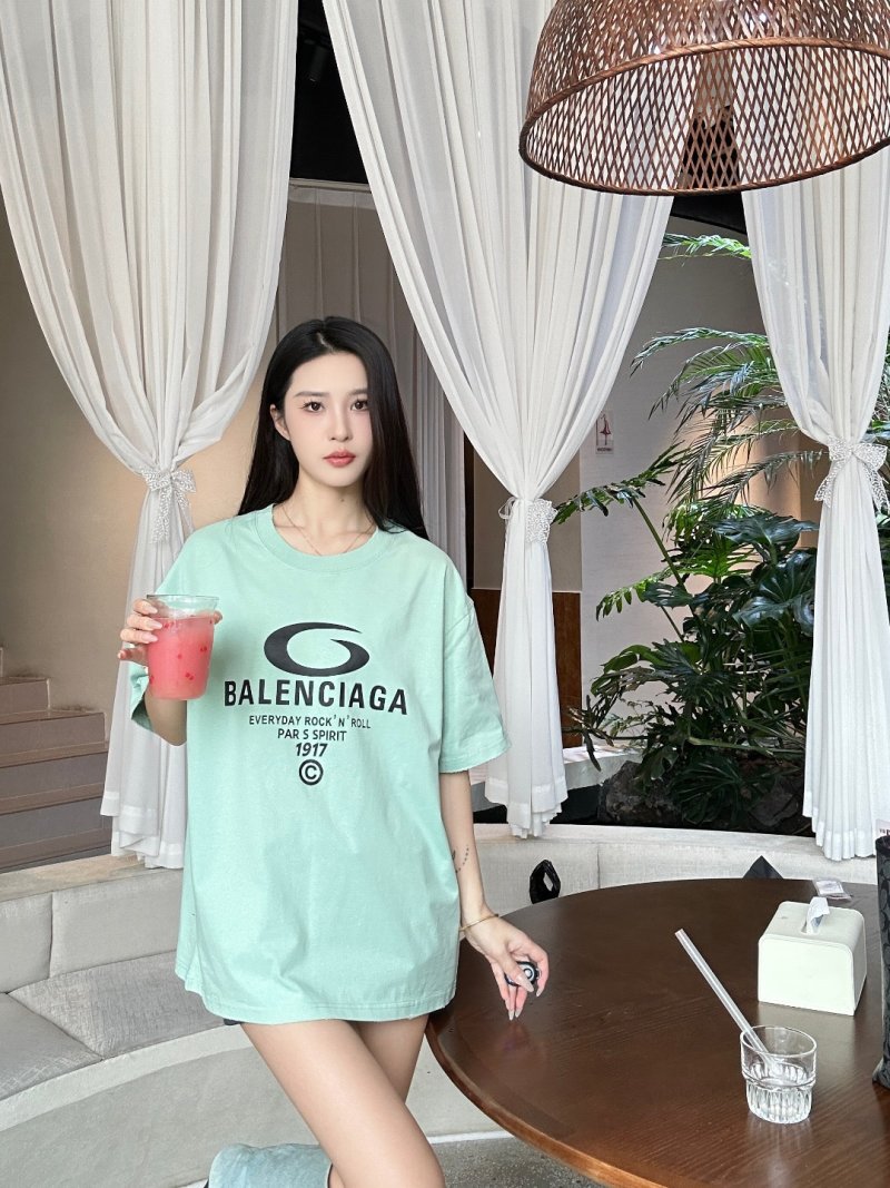 Balenciaga Everyday Rock N Roll Mint Green T-Shirt