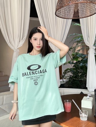 Balenciaga Everyday Rock N Roll Mint Green T-Shirt view 3