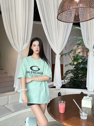 Balenciaga Everyday Rock N Roll Mint Green T-Shirt view 6