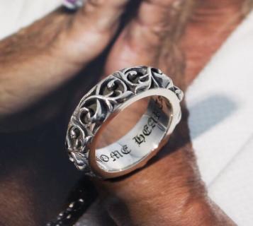 Chrome Hearts Vine Eternal Heart Silver Ring
