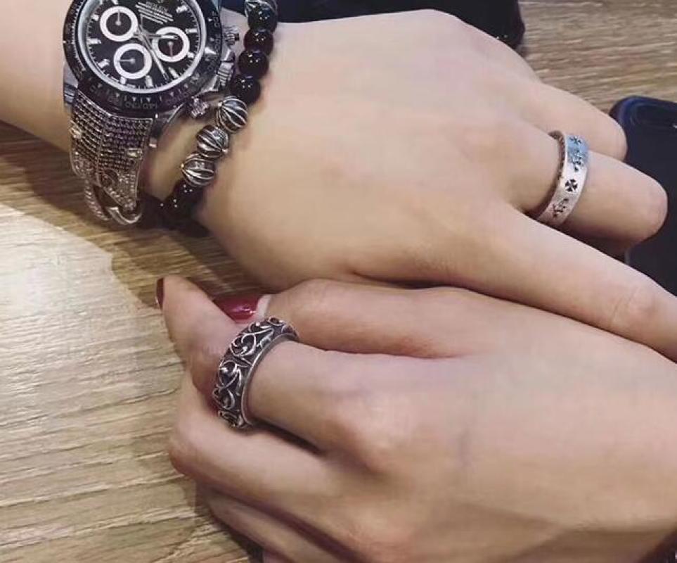 Chrome Hearts Vine Eternal Heart Silver Ring view