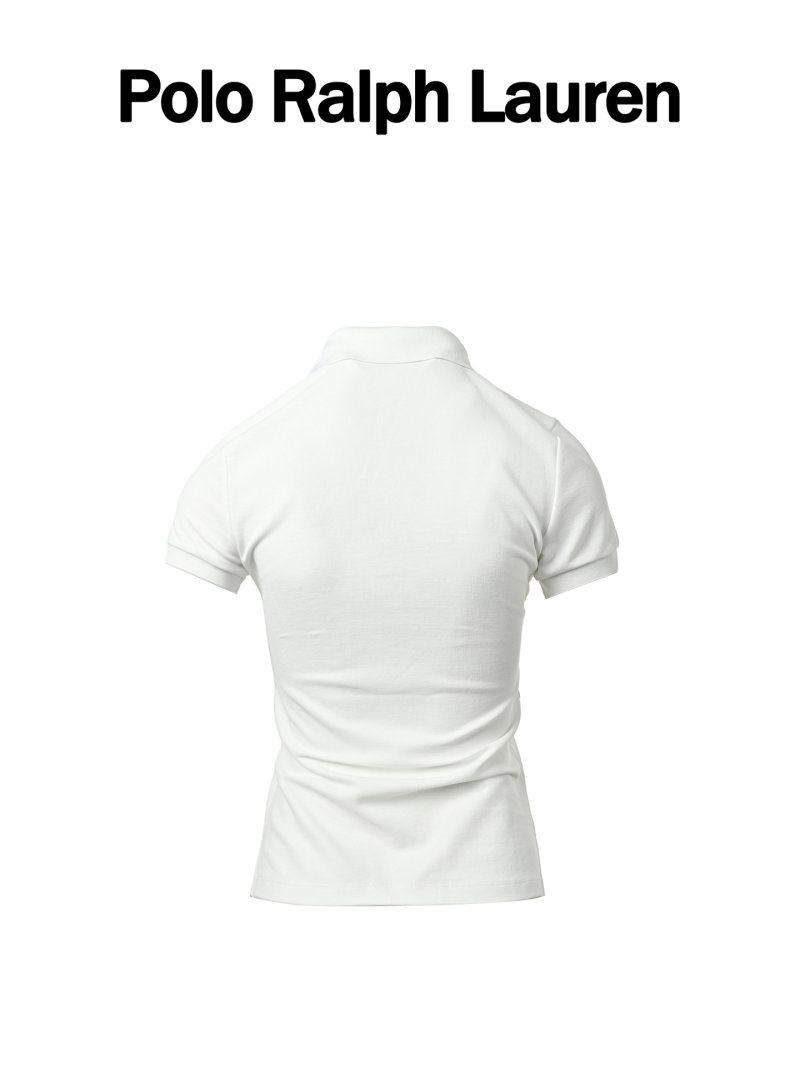 Ralph Lauren Women's White Short-Sleeve Polo Shirt view