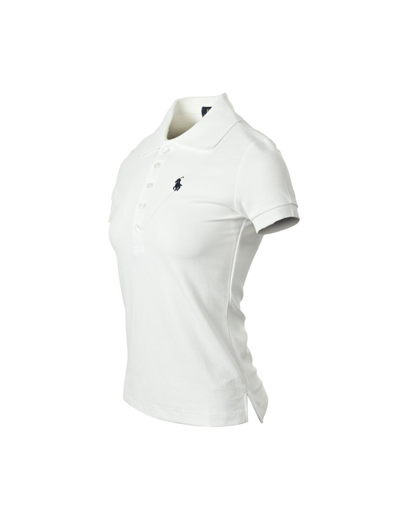 Ralph Lauren Women's White Short-Sleeve Polo Shirt view