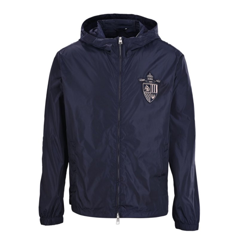 Burberry Navy Hooded Windbreaker Jacket view
