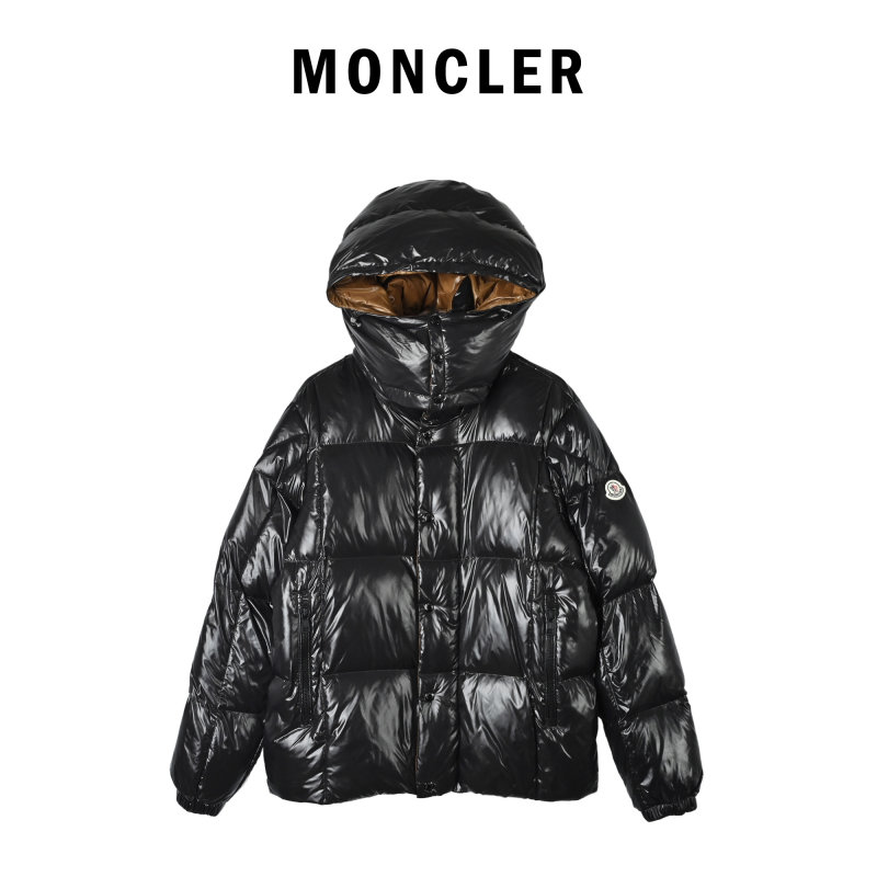 Black & Tan Reversible Down Puffer Jacket view
