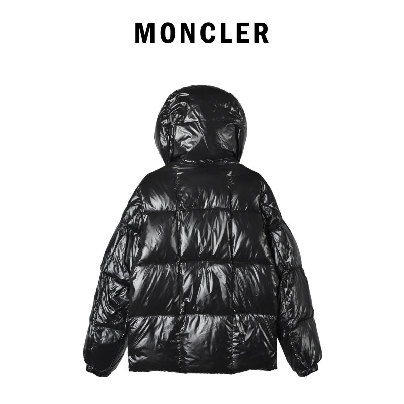 Black & Tan Reversible Down Puffer Jacket view