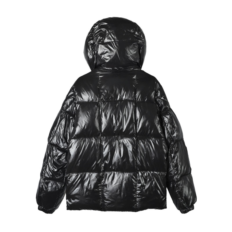 Black & Tan Reversible Down Puffer Jacket view