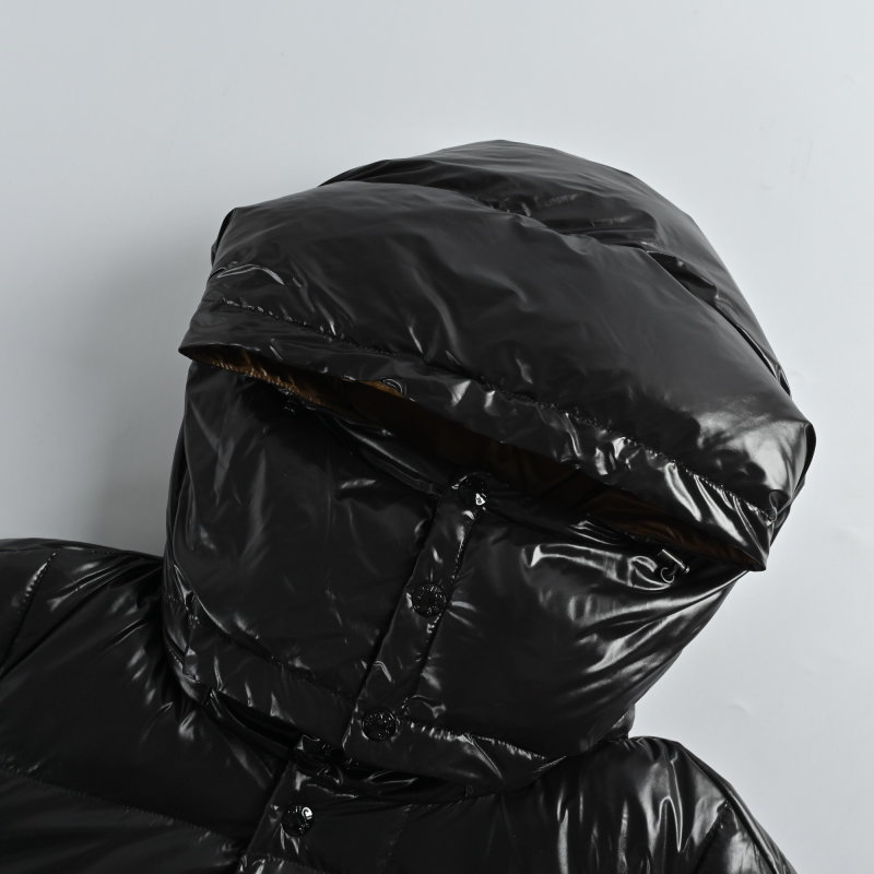 Black & Tan Reversible Down Puffer Jacket view