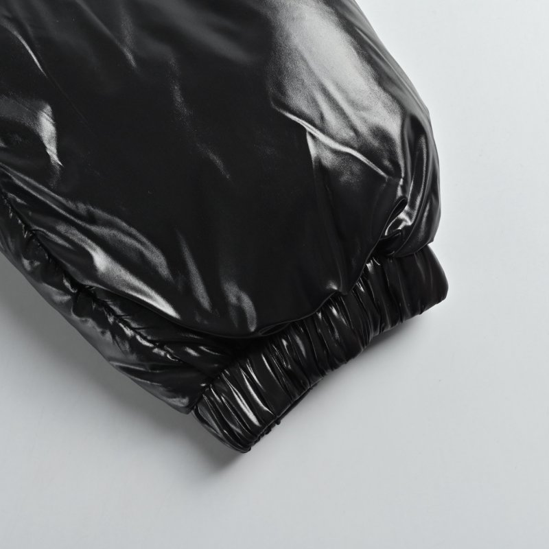 Black & Tan Reversible Down Puffer Jacket view