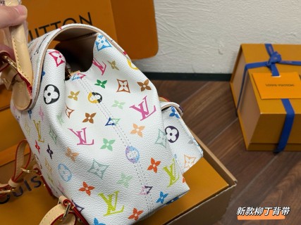 Louis Vuitton Multicolor Monogram White Backpack 20x22cm view 5